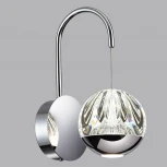 Бра Odeon Light Sono 5100/5WL хром/прозрачный/акрил LED 5W 4000K (220V, шар)