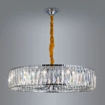 Подвесная люстра Eletto EL321P10 (220V, хрусталь, подвески, на цепи, круглые)