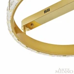 Потолочный светильник круглый Arte Milano Venezia 310183/D400 GD (регулировка яркости, LED, 220V, пульт управления, кольцо)