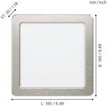 Встраиваемый точечный светильник Eglo Fueva 5 99168 (LED, 220V)