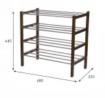 Комплект обувниц Атлас средне-коричневый (2 шт) от фабрики Mebelik