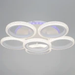 Потолочная люстра на штанге светодиодная с пультом и ночным режимом и RGB Reluce 06333-0.3-5+1A WH (RGB, Умный дом)