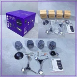 Потолочная люстра на штанге Seven Fires Mouzes SF3328/4C-BK-CR-SMK