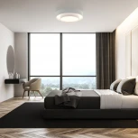 Потолочный светильник круглый светодиодный с пультом Eurosvet Force 90331/2 белый (регулировка яркости, 220V, круглые)