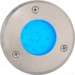 Светильник тротуарный светодиодный Horoz Safir, 1 лампа, белый с никелем и прозрачным