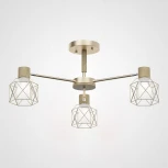 Потолочная люстра на штанге Corf B3 Champagne 3 Lamps ImperiumLoft Corf-B01 (189486-26) (220V)