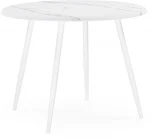 Деревянный стол Notta Абилин 100х76 мрамор белый / белый матовый 520595