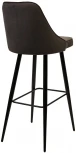 Барный стул NEPAL-BAR ГРАФИТ #14, велюр/ черный каркас (H=78cm) M-City 461MC05089