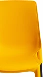 Стул GENIUS (mod 75) / 1 шт. в упаковке (Металл,Пластик /Желтый,Черный)