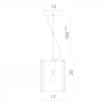 Подвесной светильник Divinare Ostin 1100/02 SP-1 (220V, на тросе)