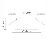 Встраиваемый точечный светильник ST Luce Chomia ST206.508.01
