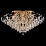 Потолочная люстра Eurosvet Crystal 10081/12 золото / прозрачный хрусталь