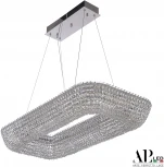 Подвесная люстра светодиодная APL LED Sicilia SH522.0.80.A.Ni.4000 (220V, хрусталь, на тросе)