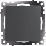 Переключатель одноклавишный (графит) Stekker Катрин 49412