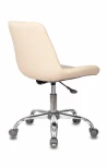 Кресло Бюрократ CH-350SL светло-бежевый текстиль/эко.кожа крестовина металл хром