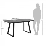 Стол Stockholm раскладной 120-160х80х75см, орех