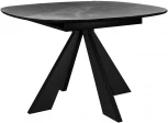 Стол DikLine SKK110 Керамика Серый мрамор/подстолье черное/опоры черные (2 уп.) 00-00070101