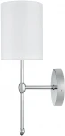 Бра Lumion Latti 6589/1W хром/белый, металл/текстиль E14 1*40W 220V (круглые)