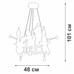 Подвесная люстра V2970-0/3S Vitaluce (220V, на тросе)