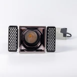 Точечный встраиваемый светодиодный светильник, квадратная рамка, жемчужно-черный отражатель Fiberli Mr1215 12130104