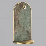 Настенный светильник светодиодный с полкой Odeon Light Giardino 7175/3WL темно-зеленый/бронза/мрамор/металл IP20 LED 3W 250Лм 3000K 220V