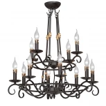 Подвесная люстра Vitaluce V1039/8+4 (220V, ковка, свеча)