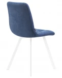 Стул обеденный ALEX SQUARE (белые ножки, синяя ткань (UF860-14B))