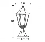 Наземный фонарь Oasis Light 79804M Bl (220V, IP44)