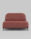 Диван Стоун велюр рельефный коралловый Stool Group арт.УТ000040008