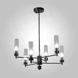 Подвесная люстра на штанге AM Group INDIGO INDIGO SP6 PEARL BLACK (220V)