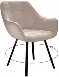 Стул 252 М поворотный, B03 BEIGE, ножки черные Dikline 00-00061878