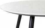 Стол R-Home Месси d860 мрамор Бьянко со скосом