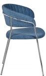 Стул Turin синий вельвет с хромированными ножками Bradex Home FR 0861