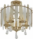 Потолочная люстра хрустальная на штанге Arte Milano Sorrento-4309 374309/5/80/380 GD (220V)