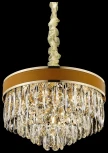 Подвесная люстра каскадная Wertmark Clarissa WE136.08.303 (220V, хрусталь, на цепи)