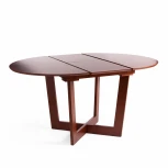 Стол круглый раскладной BORNEO (Борнео) Коричневый (основание бук, столешница мдф)