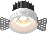 Встраиваемый светильник под гипсокартон Maytoni Round DL058-12W3K-TRS-W (LED, 220V, круглые)
