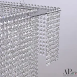 Подвесная люстра светодиодная APL LED Sicilia SH04.71.C.Ni.4000 (220V, хрусталь, на тросе)