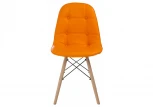 Обеденный стул на металлокаркасе Woodville Kvadro оранжевый 11732