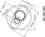 Потолочная люстра 438-307-04 Velante (LED, 220V, пульт управления, кольцо)