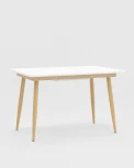 Стол обеденный Stool Group Стокгольм раскладной 120-160*80 белый УТ000003491