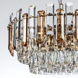 Подвесная люстра хрустальная Modelux MODELUX ML.9006.9 GD-BR