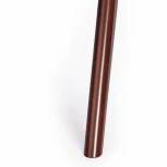 Стол VIBORG (mod. T-379G) Темный орех (HN GLAZE) (дерево гевея, стекло)