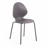 Стул EBAY (mod 03) серый (металл/пластик)