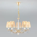 Подвесная люстра Eurosvet Alcamo 60103/5 перламутровое золото (220V, на цепи)
