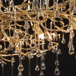 Подвесная люстра светодиодная Bijout 10067/1800 GD (220V, на тросе, ветки)