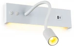 Настенный светильник LED с USB со спотом на гибкой ножке для чтения с выключателем Citilux Декарт CL704470 (220V)