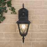 Настенный фонарь уличный Elektrostandard Vega черный D