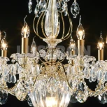 Подвесная люстра Osgona Schon 790111 (220V, хрусталь, подсвечник, свеча)