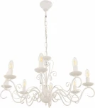 Подвесная люстра Arte Milano AM341369 341369/8 WT (220V, на цепи, подсвечник, свеча)